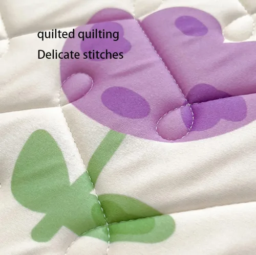 Miniatura 4 de Sábanas de bolsillo profundo, sábanas de látex de seda de hielo, fundas de colchón con estampado de dibujos animados agradables a la piel, con Gris