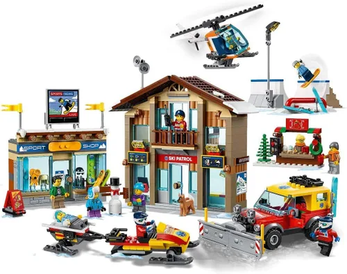Miniatura 5 de LEGO City Ski Resort 60203 Kit de construcción de juguete de nieve para niños (806 piezas)