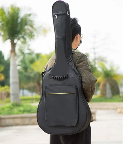 Miniatura 7 de Mdvora Bolsas de guitarra – Paquete de 1/2/3 bolsas de concierto, 38-41 pulgadas, funda para guitarra eléctrica y acústica, Oxford impermeable, dos