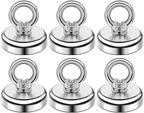 Miniatura 14 de DIYMAG Ganchos magnéticos, ganchos magnéticos de neodimio de tierras raras resistentes de 100 libras con perno avellanado para el trabajo, el hogar