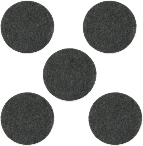 5 unids quemador de incienso negro ceniza colector pad 1.772 in estera ignífuga alta temperatura almohadilla de algodón fuego quemador de incienso