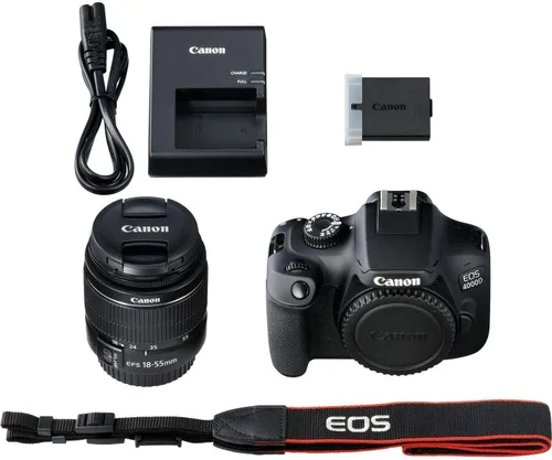 Miniatura 5 de Canon Cámara DSLR EOS 4000D/Rebel T100 con lente III de 0.709-2.165 in y paquete de accesorios, incluye tarjeta de memoria SanDisk Ultra 64GB SDXC