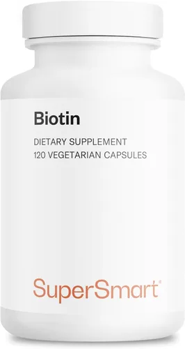 Supersmart - Biotina 10,000mcg / 0.35 oz por día (alta potencia) - Suplemento de biotina de vitamina B7 - Cabello saludable, piel y uñas | Sin OMG y