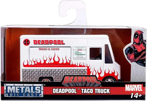 Miniatura 3 de 1:32 Deadpool - Camión de comida blanco