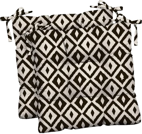 Miniatura 28 de RSH DECOR Juego de 2 cojines de asiento para silla de comedor para interiores y exteriores, 16 x 16 x 2 pulgadas, color a elegir