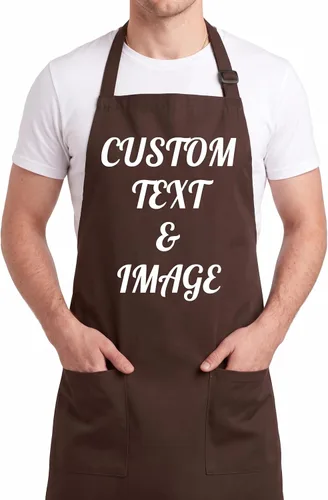 Miniatura 13 de CRAZYDAISYWORLD Delantales de tamaño estándar con diseño de nombre de texto personalizado unisex