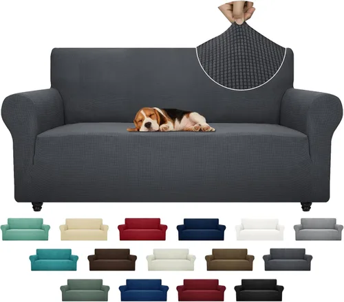 Miniatura 60 de ZNSAYOTX Funda súper elástica para silla (30"-47"), nuevas fundas de silla a rayas para sala de estar, aptas para perros y mascotas, protector