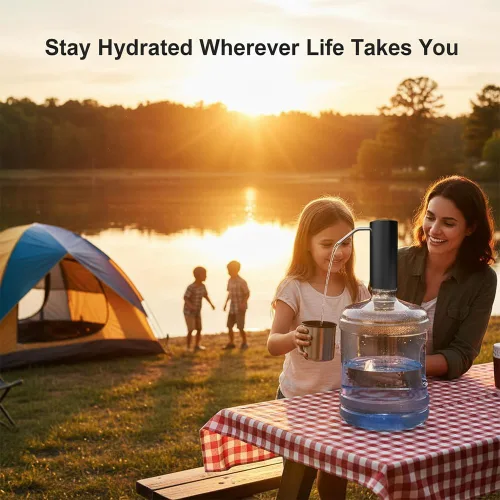 Miniatura 5 de Dispensador de Bomba para Botella de Agua, MagicPro Dispensador de Agua Eléctrico Automático de 5 Galones Portátil con Carga USB, Compatible