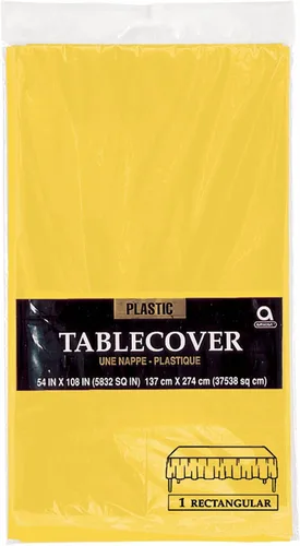 Miniatura 10 de Mantel de plástico negro azabache, 54 x 108 pulgadas (1 unidad), elegante esencial para eventos, perfecto para fiestas, bodas y ocasiones especiales