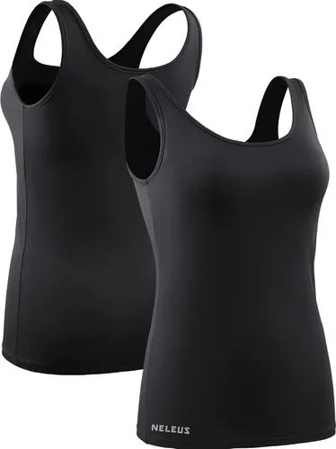 Miniatura 2 de NELEUS Women's 3 Pack Athletic Compression Tank Top with Sport Bra Running Shirt