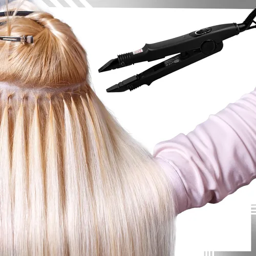 Miniatura 5 de Lothee Herramienta de extensión de cabello con pegamento de queratina, cuentas de gránulos, enchufe estadounidense, herramientas profesionales