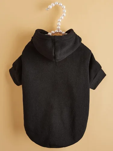 Miniatura 4 de QWINEE Sudadera Básica con Capucha para Perro Suéter para Cachorro Disfraces Cálidos para Gato Ropa para Mascotas para Chihuahua Cachorro Gatito