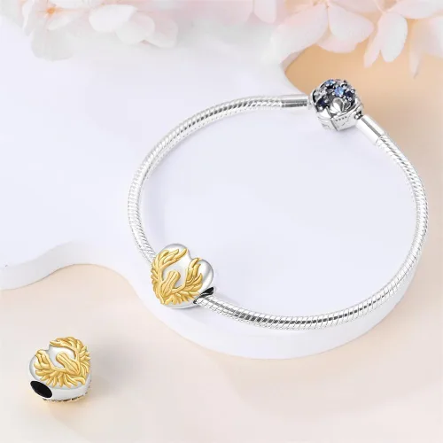 Miniatura 3 de CYCUFF Abalorios de plata de ley 925 adecuados para collares de dijes, pulseras, abalorios, joyería de regalo para mujer