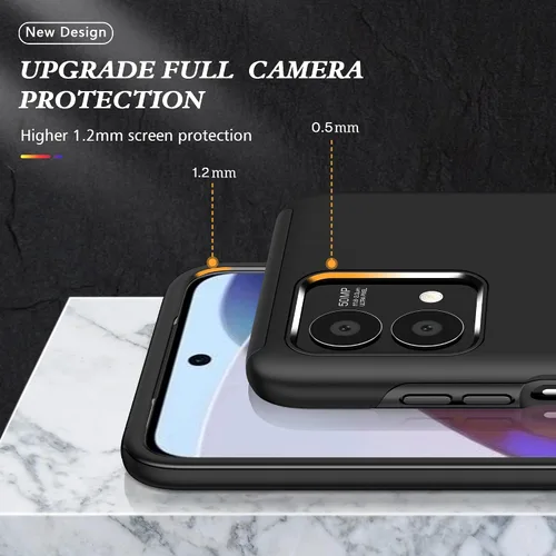 Miniatura 3 de Funda para Moto G Stylus 2023 5G, con 2 protectores de pantalla HD, grado militar, doble a prueba de golpes, funda invisible con función atril