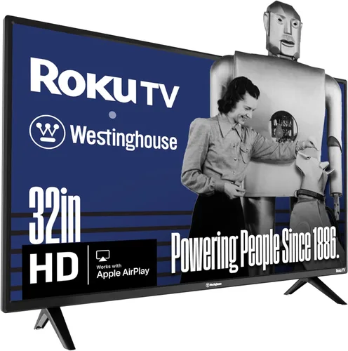 Westinghouse Roku TV - Smart TV de 32 pulgadas, televisión HD con conectividad Wi-Fi y aplicación móvil, pantalla plana, Bluetooth, compatible con
