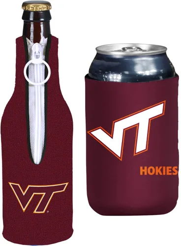 Miniatura 135 de College Team Color Logo Can & Bottle Holder Insulator Beverage Cooler Set
