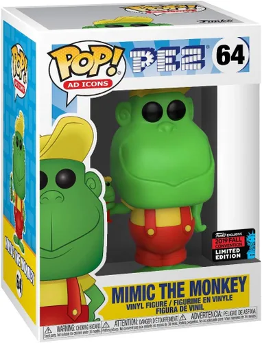 Miniatura 2 de Funko 43229 Pop Ad Icons: Pez - Mono Mimic, Verde, Tienda Exclusiva, Multicolor