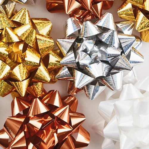 Miniatura 6 de Hallmark - Surtido de lazos para regalos, 12 unidades (oro, plata, bronce, blanco) para cumpleaños, Día de la Madre, bodas, despedidas de soltera