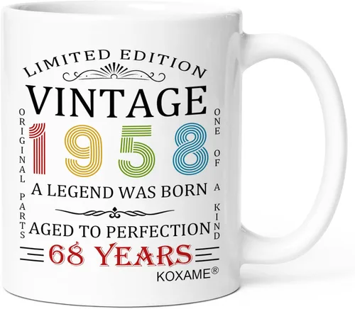 Miniatura 42 de Regalos de cumpleaños número 100 para hombres, taza de café vintage de 1926 de 11 onzas para mujeres, regalo de broma para hombre de 100 años