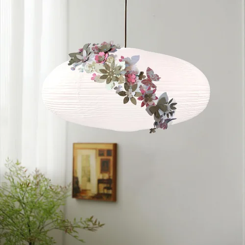 Miniatura 9 de Linternas de papel blanco, lámpara de linterna de papel Noguchi, linterna de papel colgante grande de 20.87", farol de papel de arroz chino/japonés