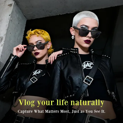 Miniatura 3 de Últimas gafas inteligentes AI con cámara 4K - Grabación de video manos libres, audio de oído abierto y conexión inalámbrica para Vlog, conducción