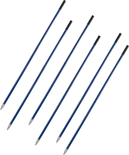 Miniatura 13 de Matthew - Cabezales de repuesto para trapeador húmedo de algodón resistente (azul, mediano, paquete de 12) con 2 paños de microfibra para uso