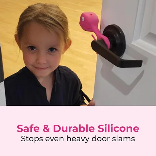Miniatura 7 de Tope de puerta a prueba de bebés, protectores de pellizco de puerta que protegen los dedos de los niños y las colas de PET. Protectores de dedos