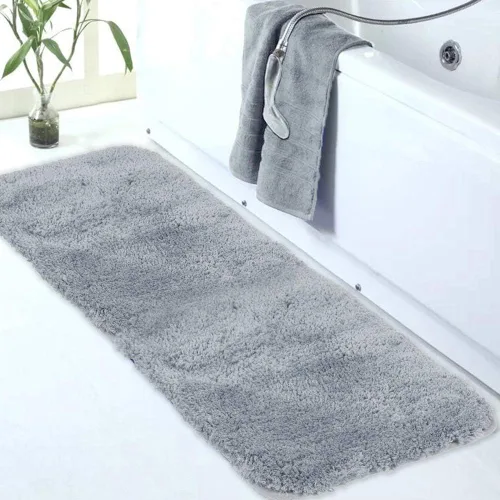 Miniatura 25 de Walensee Alfombra de baño antideslizante (16 x 24 pulgadas, color rubor) absorbente de agua, microfibra suave, lavable a máquina, alfombra de baño