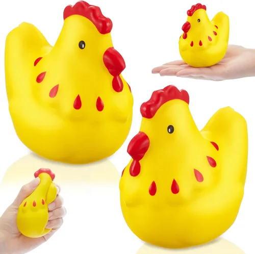 Miniatura 13 de Hungdao 2 piezas de juguetes para el estrés de gato naranja atigrado de espuma de poliuretano para gatos, juguetes sensoriales para apretar