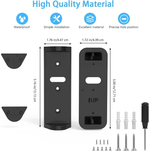 Miniatura 5 de Soporte angular para timbre de video Blink (modelo más nuevo), soporte de cámara para timbre Blink de 2ª generación, kit de montaje en pared