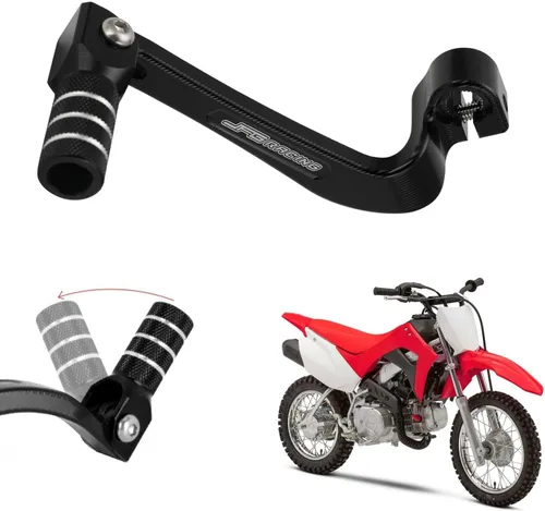 JFG RACING Palanca de cambios para motocicleta, palanca de cambio plegable CNC para CRF 110 CRF110F 2013-2023 TTR 110 08-09 11-21 Negro