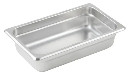 Winco Bandeja de vapor antiatascos, 1/4 x 2-1/2 pulgadas, calibre 24