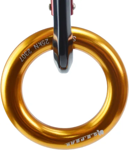 Miniatura 4 de Anillo de aluminio de 25 kN, junta tórica de tensión perfecta, anillo de conexión para escalada en roca, arborista, hamaca, rescate, slackline