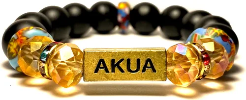 Miniatura 9 de Pulseras africanas tradicionales con nombre nacido en el día para mujeres de Ghana, materiales naturales, ajuste cómodo y holgado