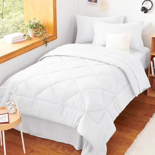Miniatura 299 de CozyLux Juego de edredón tamaño King, color naranja quemado, toda la ropa de cama en una sola bolsa, 7 piezas: edredón, fundas de almohada