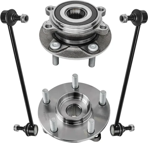Miniatura 23 de Detroit Axle - Kit de extremo delantero RWD para Chrysler 300 Dodge Challenger Charger Upper Lower Control Arms rótulas de rodamiento de rueda Bujes