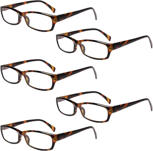 Miniatura 15 de Henotin - Paquete de 5 lentes de lectura con filtro de luz azul, antifatiga visual, lentes de lectura para computadora para mujeres y hombres