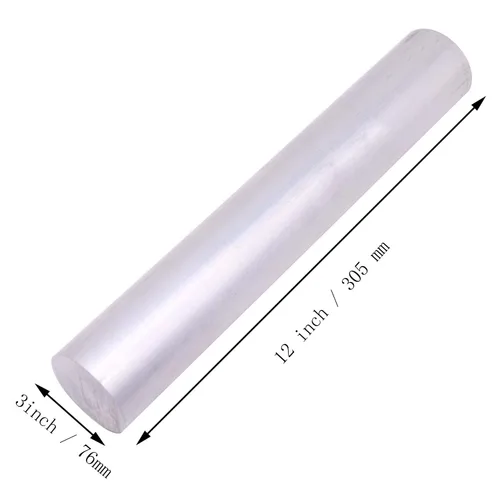 Miniatura 2 de VERNUOS - Barra redonda de aluminio 6061 de 3 pulgadas de diámetro, 12 pulgadas de largo, T6511, extruida, 3 pulgadas de diámetro