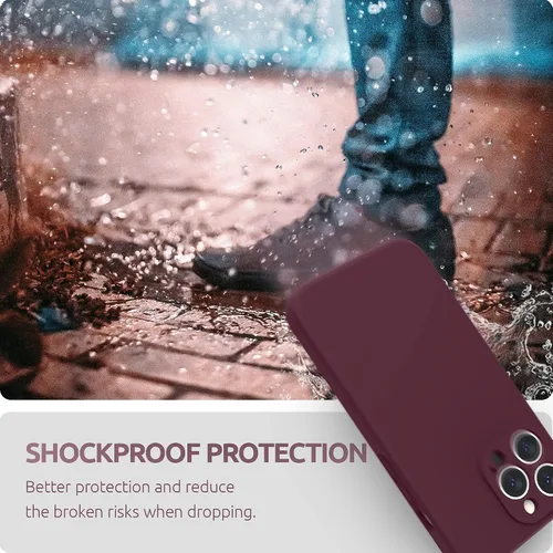 Miniatura 7 de SURPHY Funda para iPhone 13 Pro con protector de pantalla, Fundas de silicona líquida para iPhone 13 Pro
