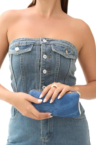 Miniatura 6 de Demin - Bolsos de mano para mujer, bolsos de noche para mujer, bolsos de fiesta formales, bolsos de boda, cóctel, baile de graduación