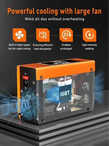 Miniatura 6 de Rubik Mini Soldador de Electrodo de 160A 110/220V, Máquina Soldadora 3 en 1 MIG/MMA/Lift Tig, Máquina de Soldadura de Arco Portátil con Inversor