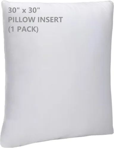 Miniatura 13 de WINGLAM, Rellenos de almohada, almohadas decorativas, relleno de funda, blanco, paquete de 2, 22 x 22 pulgadas, hipoalergénico, poliéster, ultra