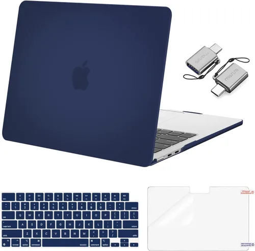 Miniatura 24 de Mosiso Funda para MacBook Air de 13 y 13.6 pulgadas, 2024, 2023 y 2022, M3 A3113, M2 A2681, Touch ID, carcasa rígida, cubierta de teclado, protector