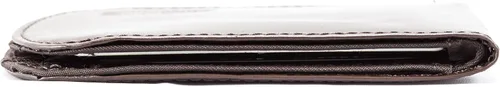 Miniatura 7 de Big Skinny Cartera delgada de cuero curvada para hombre, con capacidad para hasta 20 tarjetas