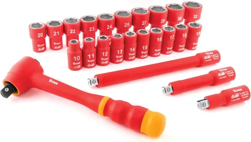 Miniatura 2 de Titan 62100 Juego de llaves de vaso con aislamiento VDE de 24 piezas de 1/2 pulgada