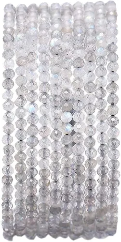Miniatura 77 de BEADIA Cuentas Facetadas de Piedra Natural Amazonita Rondelle 3x4mm Cuentas Semipreciosas Sueltas para Hacer Joyas 38cm