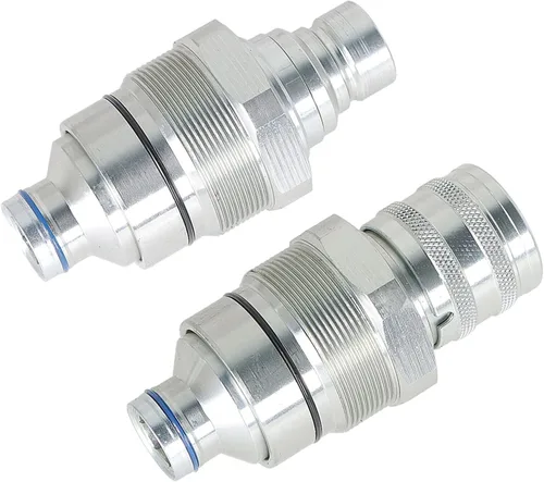 Miniatura 2 de 7246802 7246799, kit de acoplador de cara plana macho y hembra compatible con cargadora de minicargadora Bobcat