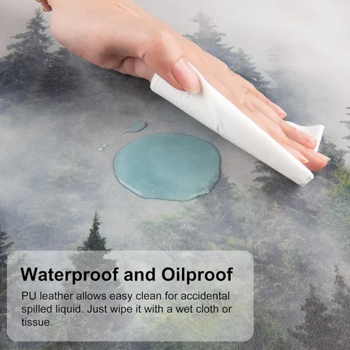 Miniatura 3 de QIYI Alfombrilla grande para mouse, alfombrilla de escritorio extendida para escritorio, alfombrilla de mouse impermeable de piel sintética