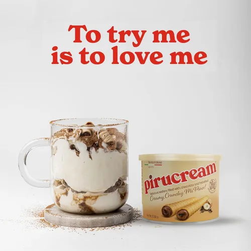 Miniatura 6 de Pirucream Obleas enrolladas con avellana de chocolate, alcalina orgánica 100% cacao, sin grasa trans, conservantes, colorantes o aditivos y sin