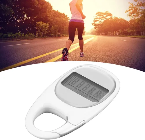 Miniatura 3 de Contador de pasos, podómetro 3D para caminar con clip, modo de ahorro de energía, pantalla LCD transparente, mosquetón simple, podómetro
